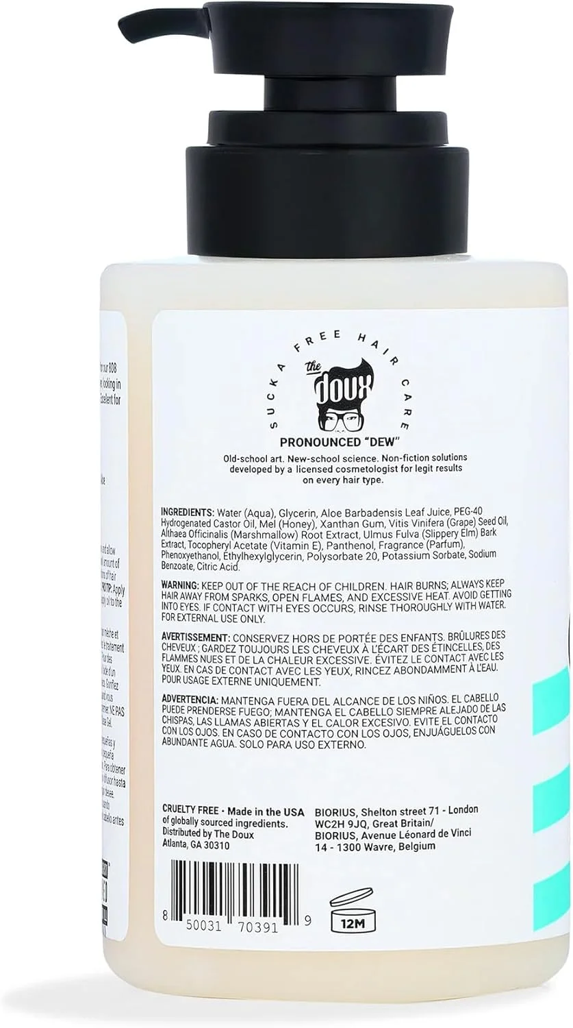 ژل حالت دهنده و تعریف کننده فر مو دِو مدل 808 بیس - ژل حالت دهنده با قدرت نگه دارندگی متوسط حاوی عسل، آلوئه ورا و ریشه گل ختمی - تقویت کننده فر مو و ضد وز مناسب انواع فر مو، مدل های Wash and Go و Twist-Outs