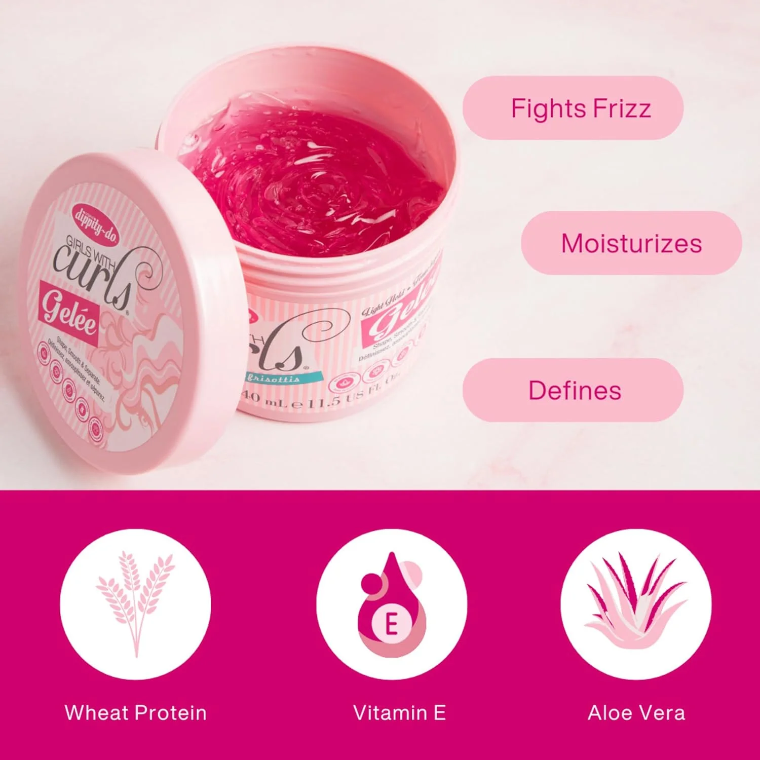 ژل موی فر دیپیتی دو مخصوص دختران، 340 میلی لیتر