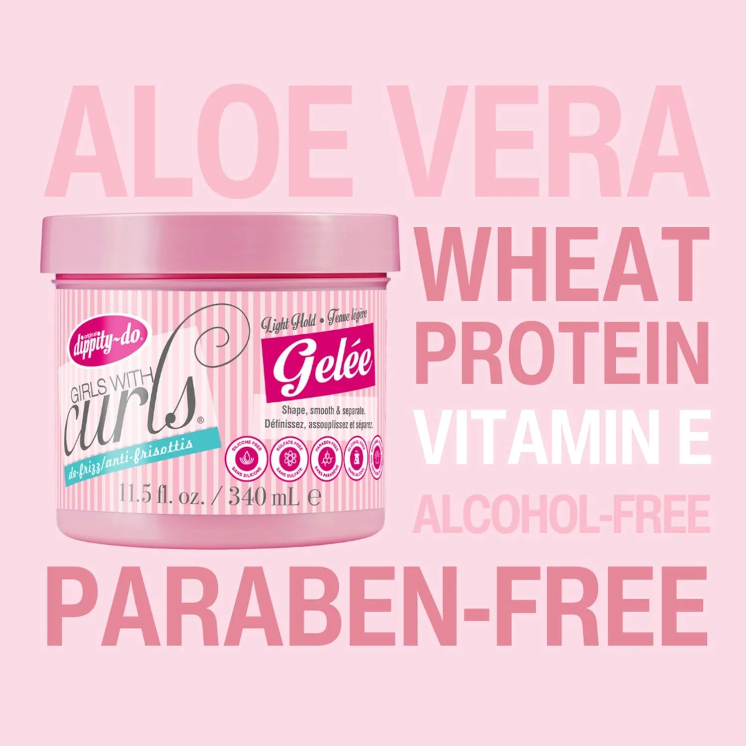 ژل موی فر دیپیتی دو مخصوص دختران، 340 میلی لیتر