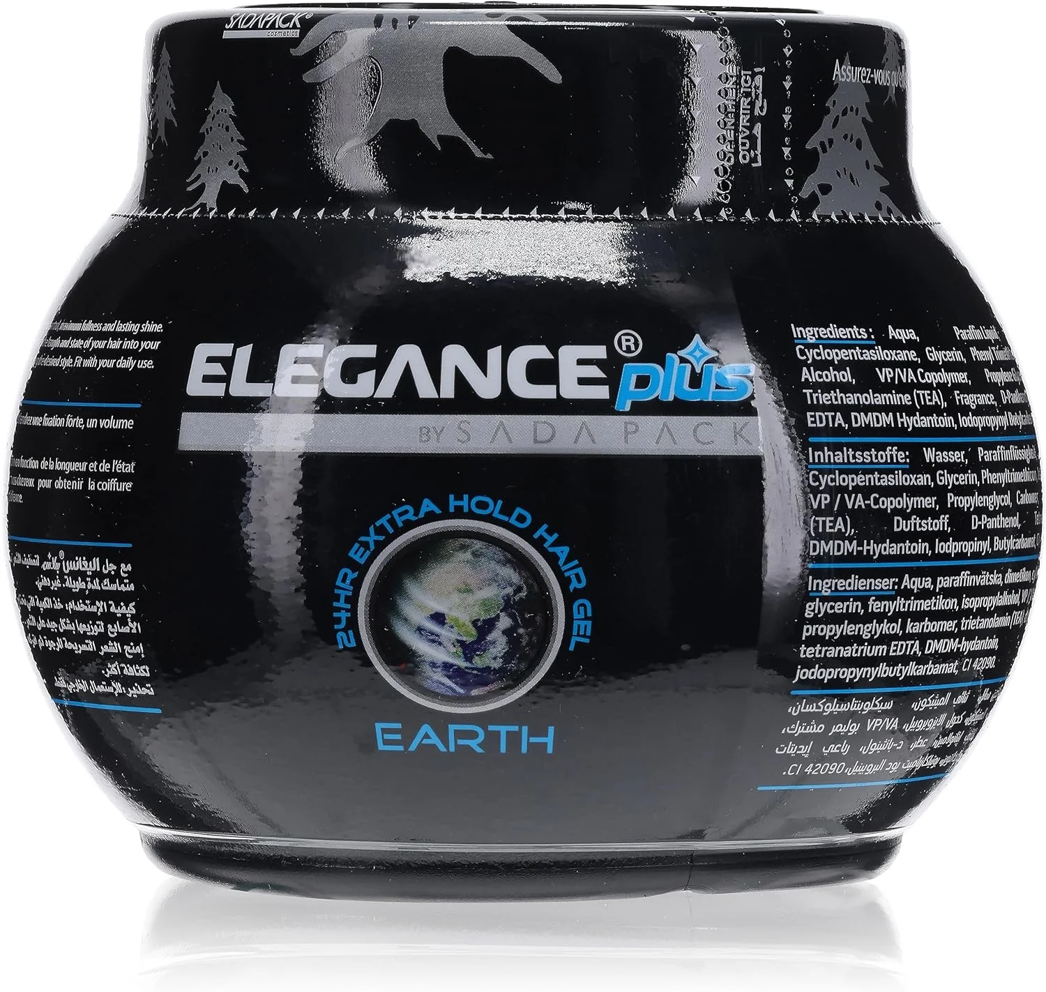 ژل مو Elegance-Plus - Earth، ۱۰۰ میلی لیتر | حالت دهنده قوی، بدون چسبندگی، شستشوی آسان، درخشش ماندگار