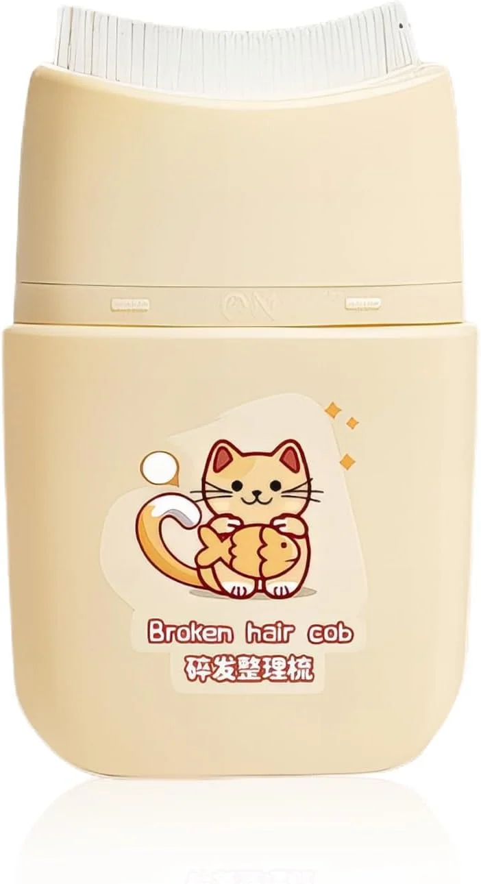 ژل موی کودک، استیک واکس مو، واکس رام کننده موهای فراری 80 میلی لیتری برای حالت دادن لبه مو، استیک حالت دهنده مو با شانه یکپارچه طراحی شده برای کودکان، جمع و جور و قابل حمل