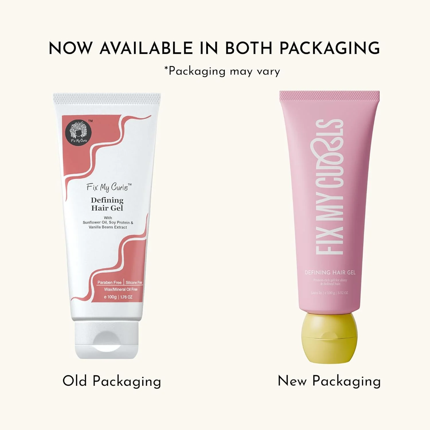 ژل حالت دهنده مو فیکس مای کرلز برای موهای فر و موج دار 100 گرم