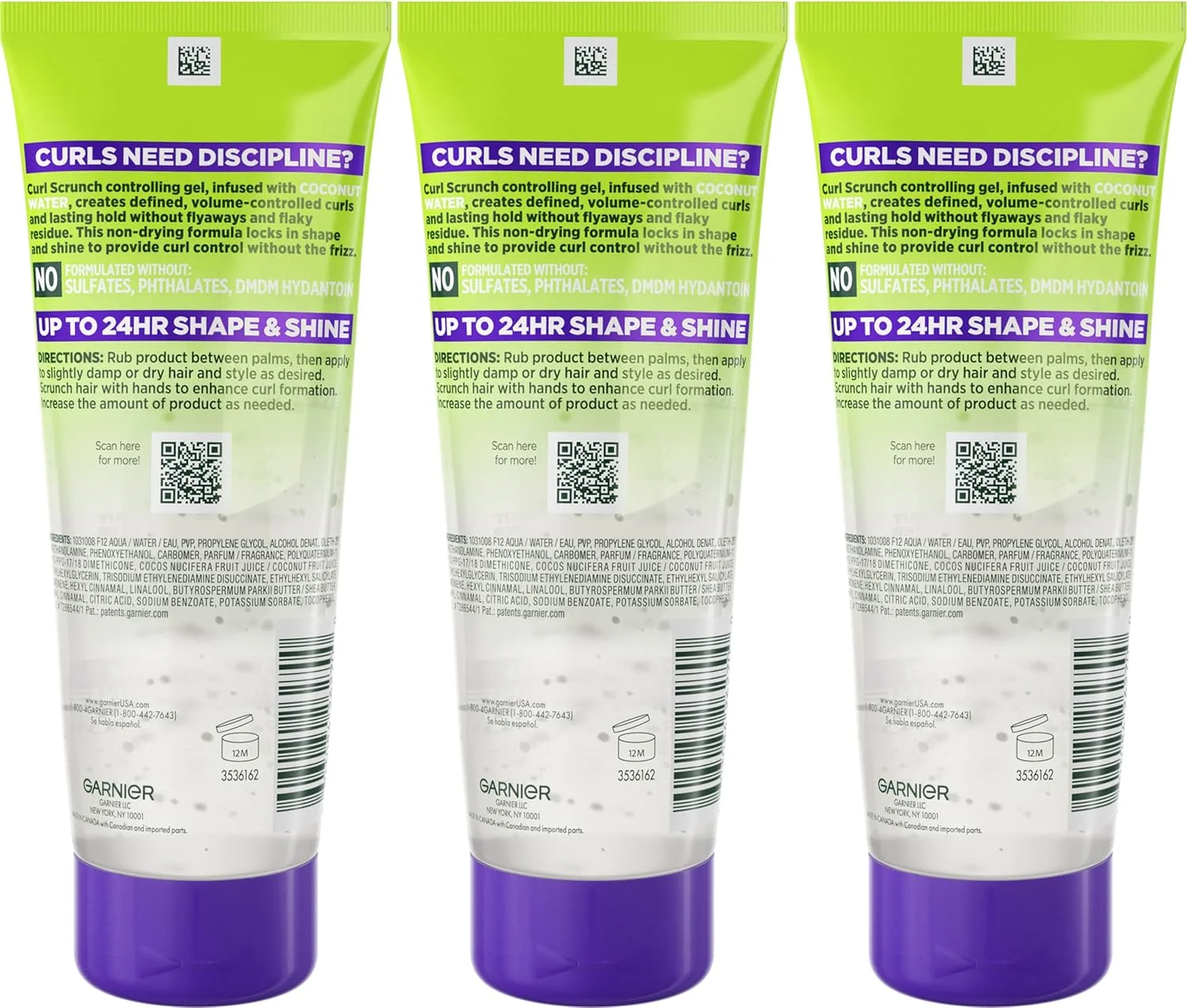 ژل حالت دهنده و کنترل کننده فر مو گارنیه Fructis Style، مخصوص موهای فر، 3 عدد ژل حالت دهنده و کنترل کننده فر مو گارنیه Fructis Style، مخصوص موهای فر، 3 عدد