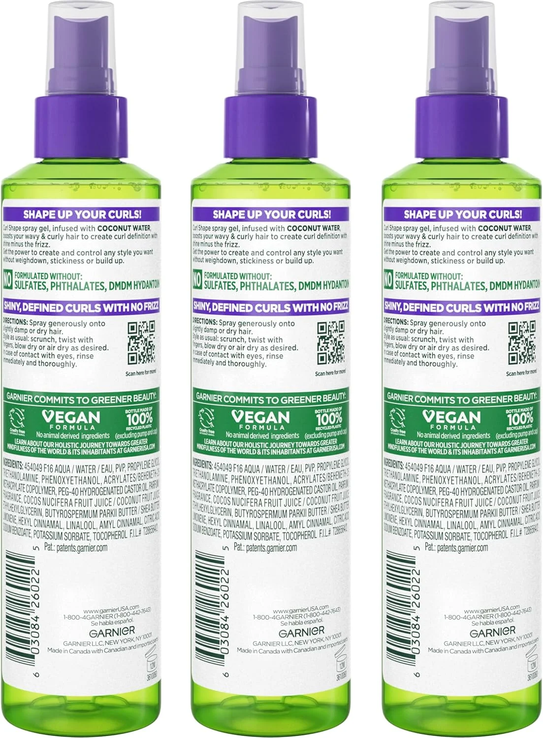 ژل اسپری حالت دهنده موی فر گارنیر Fructis Style برای از بین بردن وز، 250 میلی لیتر، 3 عدد (بسته بندی ممکن است متفاوت باشد) ژل اسپری حالت دهنده موی فر گارنیر Fructis Style برای از بین بردن وز، 250 میلی لیتر، 3 عدد (بسته بندی ممکن است متفاوت باشد)