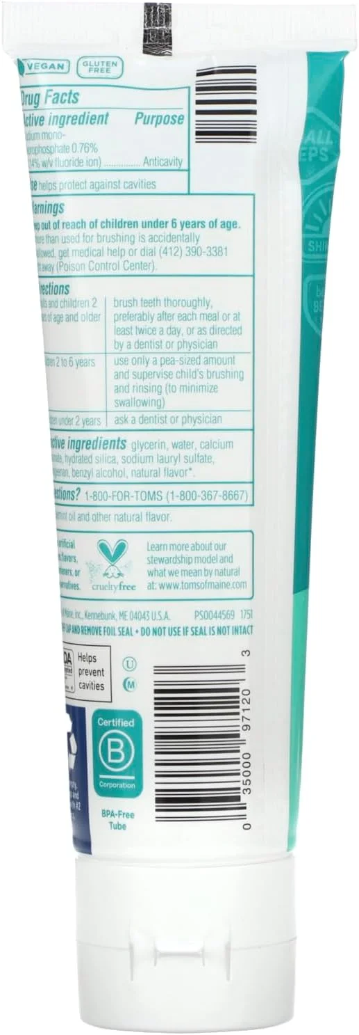 خمیر دندان ضد پوسیدگی کودکان تامز آف مین با طعم Wicked Cool، 144 گرم