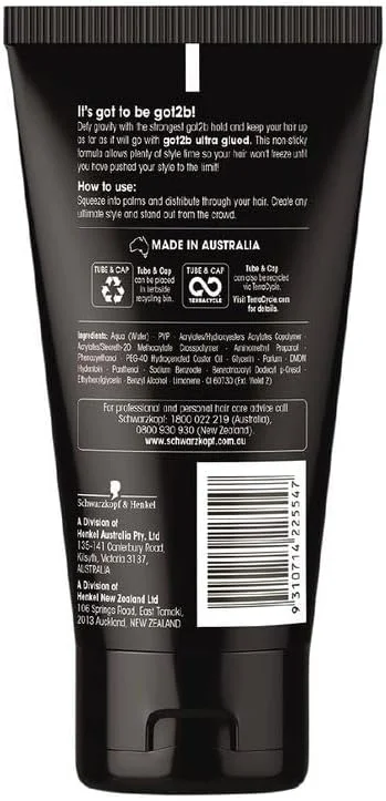 ژل حالت دهنده فوق العاده قوی گات تو بی شوارتسکف مدل Super Glue Indestructible حجم 150 میلی لیتر ژل حالت دهنده فوق العاده قوی گات تو بی شوارتسکف مدل Super Glue Indestructible حجم 150 میلی لیتر