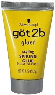 چسب حالت دهنده مو گات تو بی مدل Glued Styling Spiking، مقاوم در برابر آب، مناسب برای آقایان و بانوان، 35 گرم چسب حالت دهنده مو گات تو بی مدل Glued Styling Spiking، مقاوم در برابر آب، مناسب برای آقایان و بانوان، 35 گرم