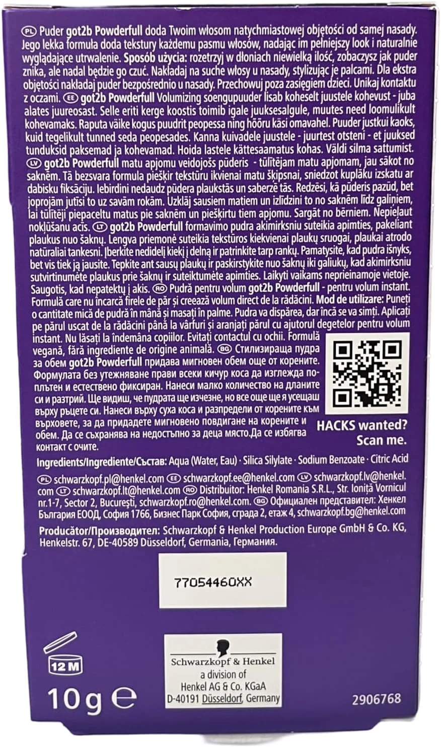 پودر حجم دهنده مو گات تو بی، 10 گرم (بسته 2 عددی)