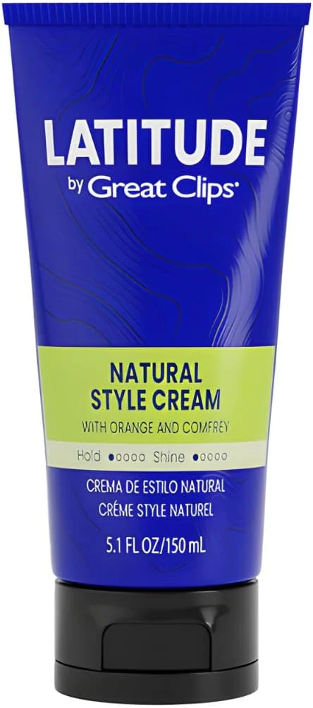 کرم حالت دهنده مو مردانه گریت کلیپس مدل LATITUDE Natural Style | حالت دهی ملایم + درخشش کم | 150 میلی لیتر