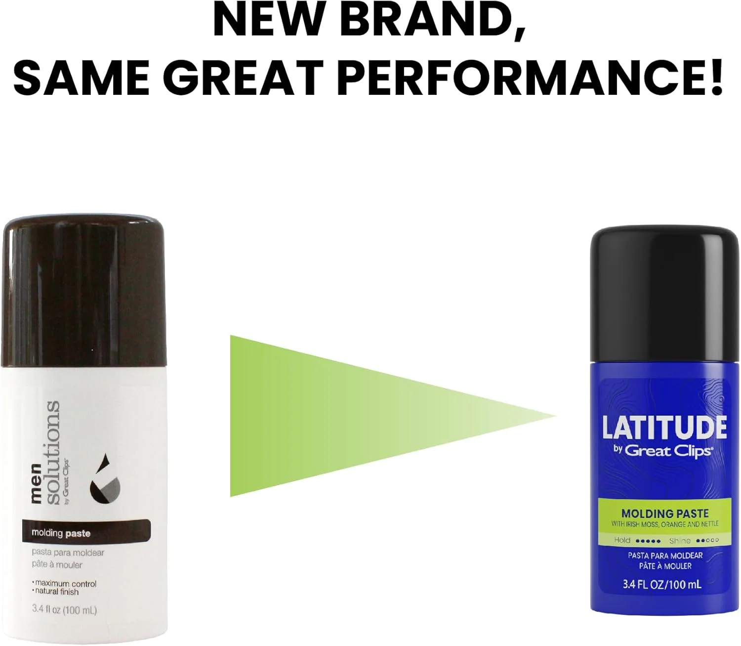 خمیر حالت دهنده مو گریت کلیپس لتیتود | ژل مو مردانه | نگهدارنده قوی + درخشش کم | 96 گرم