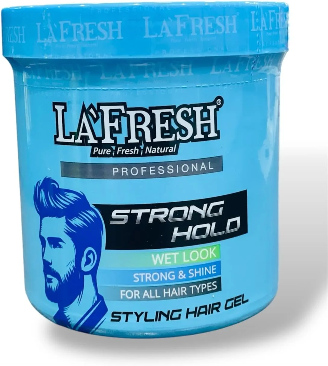 ژل حالت دهنده مو با قدرت نگهدارنده قوی حرفه ای KAIRVI La Fresh، جلوه خیس، قوی و براق، مناسب برای انواع مو