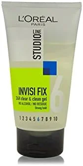ژل موی سر لورآل پاریس Studio Line Invisi Fix مدل Clean and Clear حجم 150 میلی لیتر به همراه لوسیون آیور