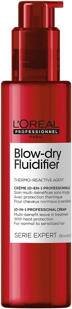کرم موی چند منظوره لورآل پروفشنال، محافظت در برابر حرارت، سری اکسپرت Blow-Dry Fluidifier، 150 میلی لیتر