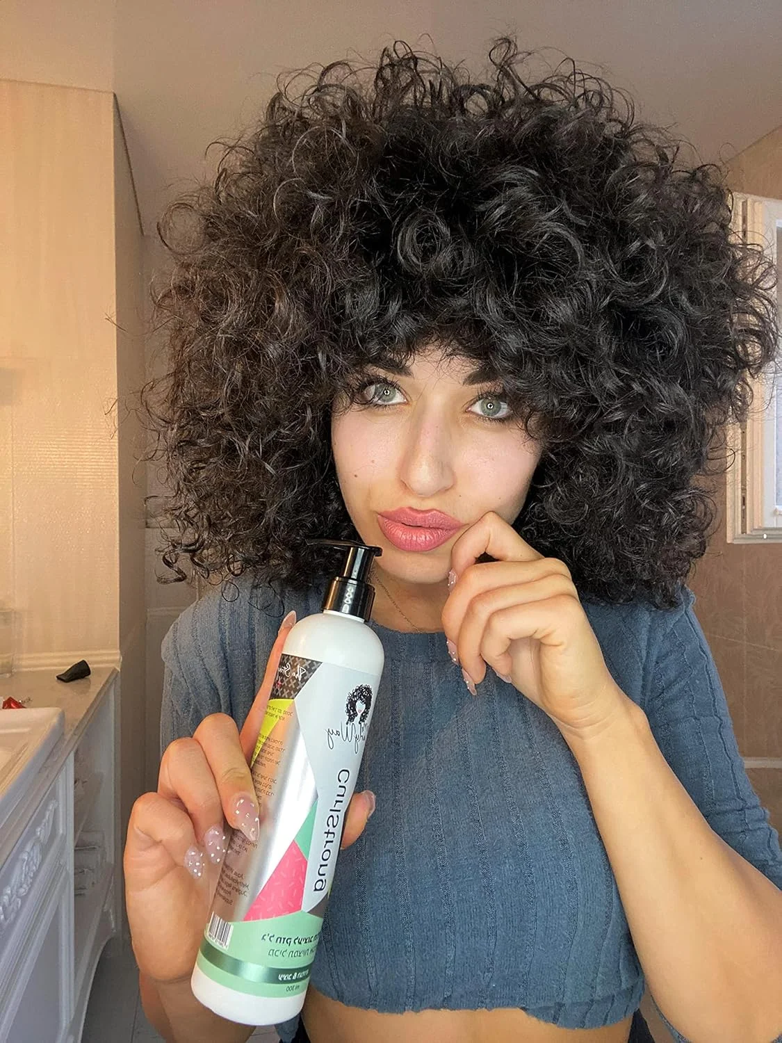 ژل حالت دهنده قوی موهای فر مای کرلی وی – ژل استایلینگ Curlstrong برای فرها - 100% وگان و بدون تست حیوانی (283 گرم)