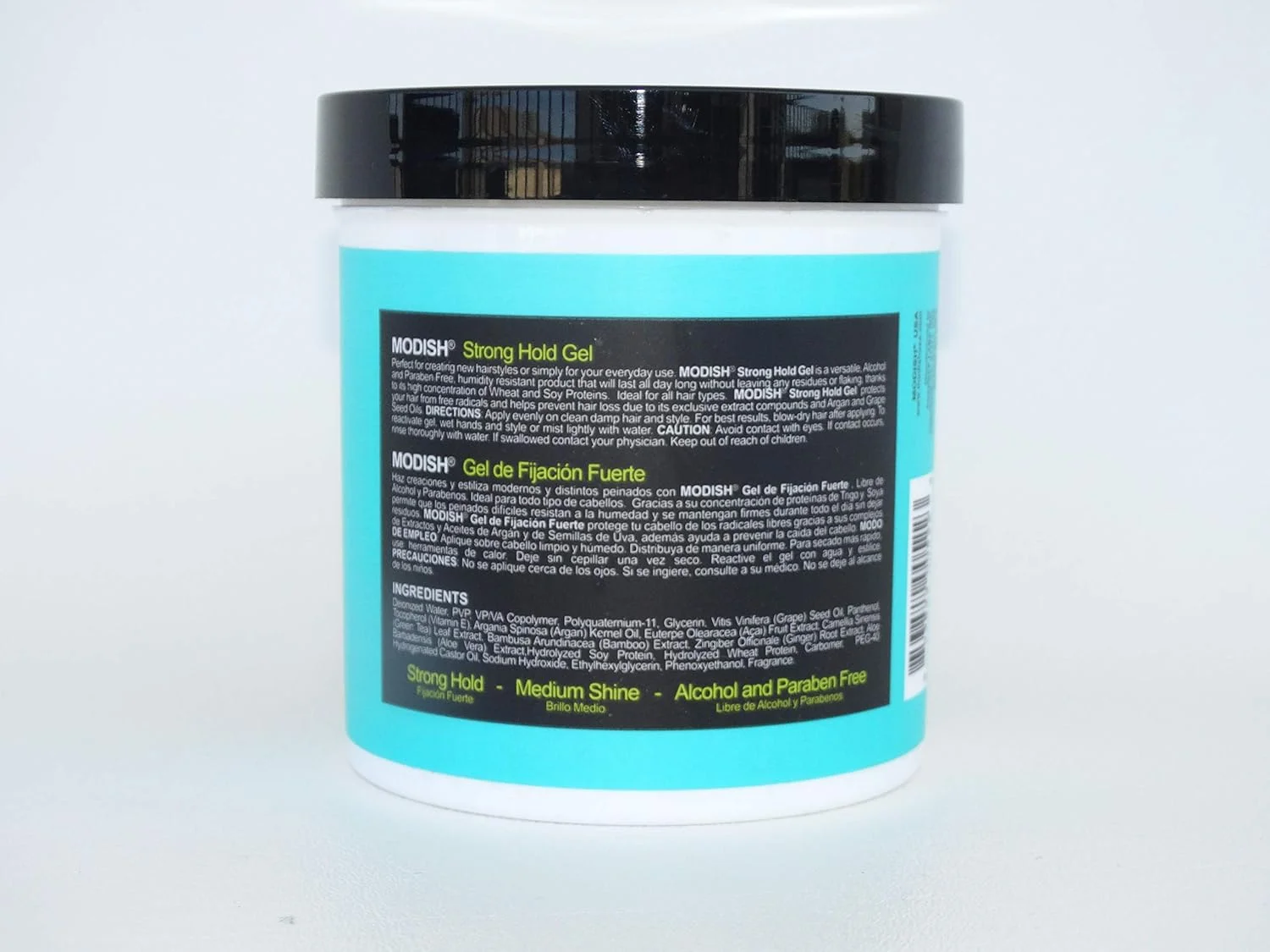 ژل مو Modish Labels، حالت دهنده قوی حاوی روغن آرگان، بدون الکل، (مجموعه 2 عددی) 453 گرمی