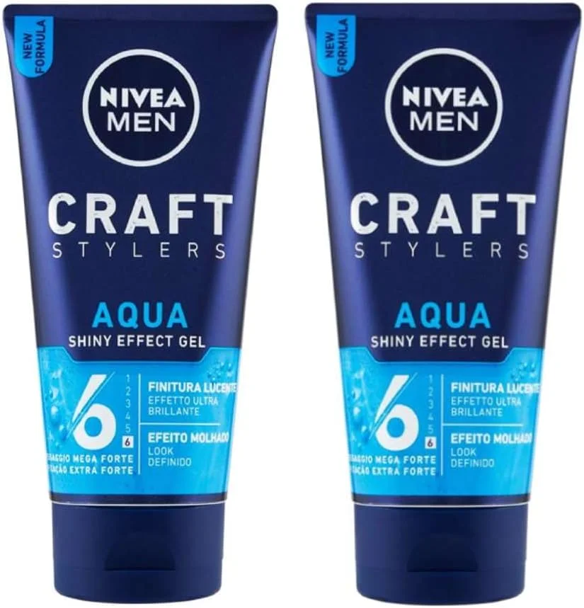 ژل حالت دهنده موی مردانه نیوآ مدل Aqua Styling Mega 6 Strong حجم 150 میلی لیتر (2 عدد)