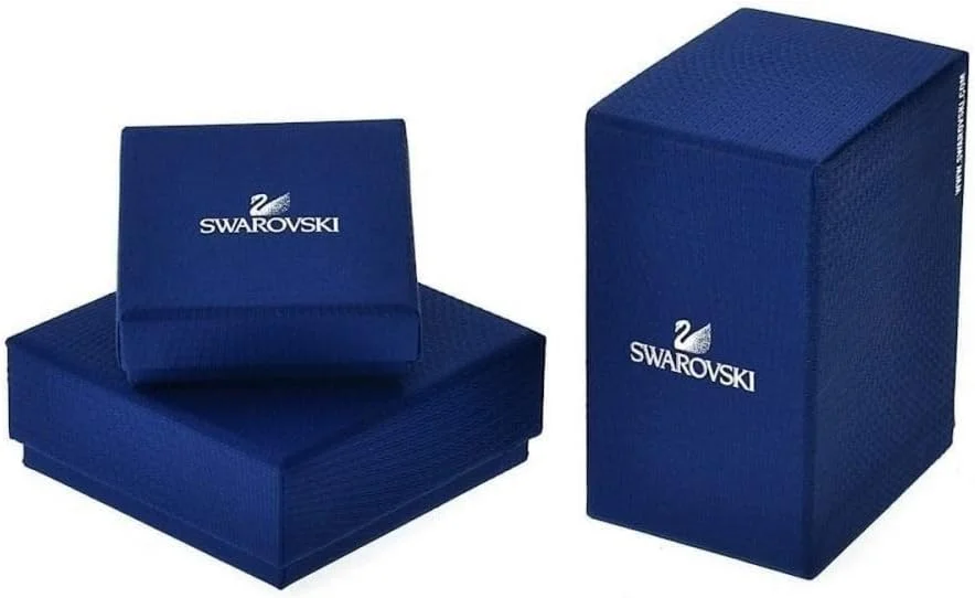 مجموعه گردنبند و گوشواره زنانه Swarovski مدل Naughty، روکش رزگلد، کریستال های مشکی/شفاف