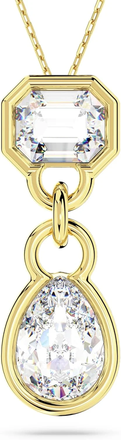 آویز سواروسکی Dextera، برش های ترکیبی، سفید، با روکش طلایی آویز سواروسکی Dextera، برش های ترکیبی، سفید، با روکش طلایی