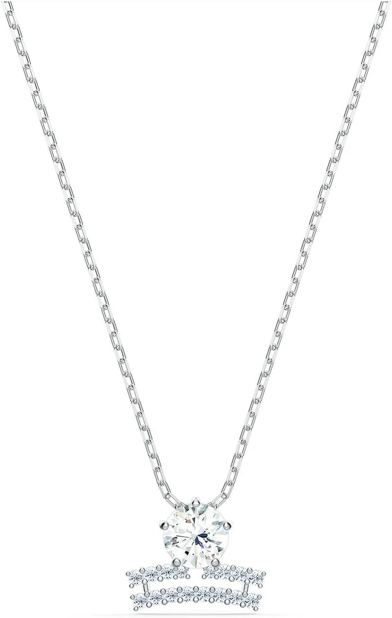 گردنبند آویز زودیاک II سواروسکی، طرح ترازو، سایز One Size، فلزی گردنبند آویز زودیاک II سواروسکی، طرح ترازو، سایز One Size، فلزی