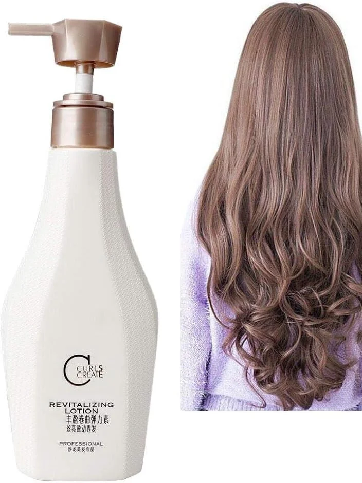 ژل فر کننده مو، حالت دهنده مو حاوی الاستین، تقویت کننده فر مو، ایده آل برای ایجاد فرهای نرم، بدون وز و موج دار یا فر دائم، 280 میلی لیتر