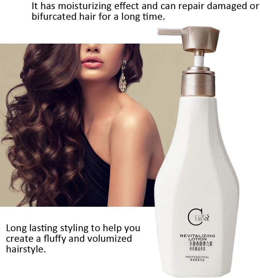 ژل فر کننده مو، حالت دهنده مو حاوی الاستین، تقویت کننده فر مو، ایده آل برای ایجاد فرهای نرم، بدون وز و موج دار یا فر دائم، 280 میلی لیتر