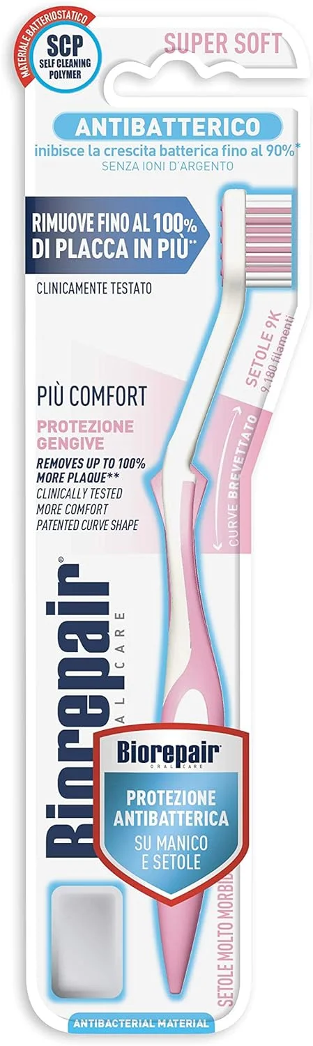 کیت مراقبت از دهان و لثه Biorepair، مسواک با رنگ تصادفی، خمیر دندان، نخ دندان منبسط شونده، دهانشویه