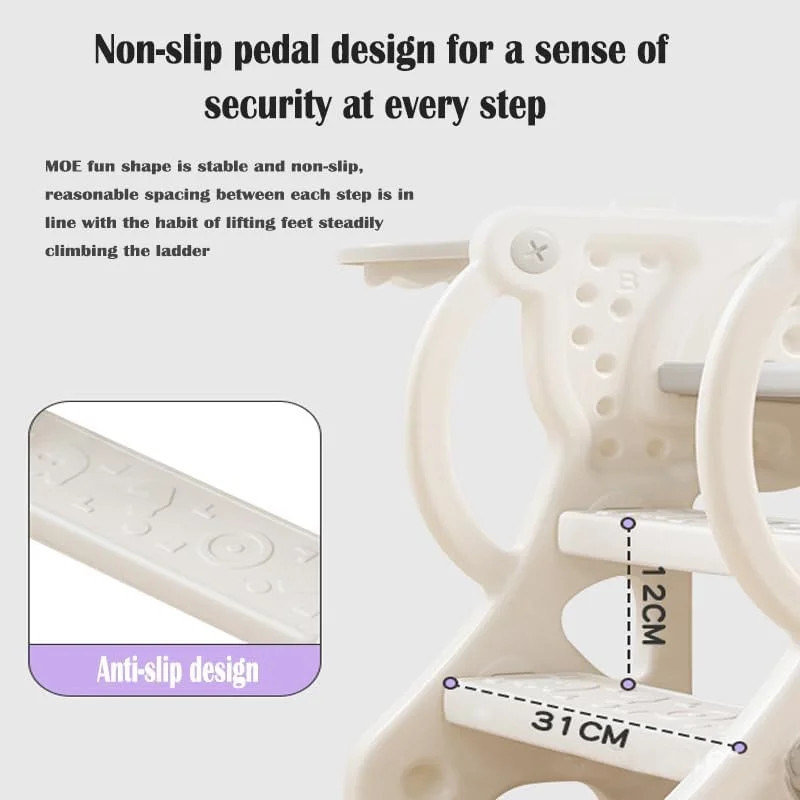 سرسره و صخره نوردی کودک AM ANNA به همراه حلقه و توپ بسکتبال، مجموعه بازی سرپوشیده و فضای باز برای کودکان، سرهم بندی آسان با شیب سرسره طولانی، هدیه خاکستری سرسره و صخره نوردی کودک AM ANNA به همراه حلقه و توپ بسکتبال، مجموعه بازی سرپوشیده و فضای باز برای کودکان، سرهم بندی آسان با شیب سرسره طولانی، هدیه خاکستری