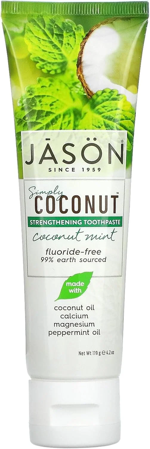 خمیر دندان تقویت کننده نارگیل و نعناع جیسون 119 گرم