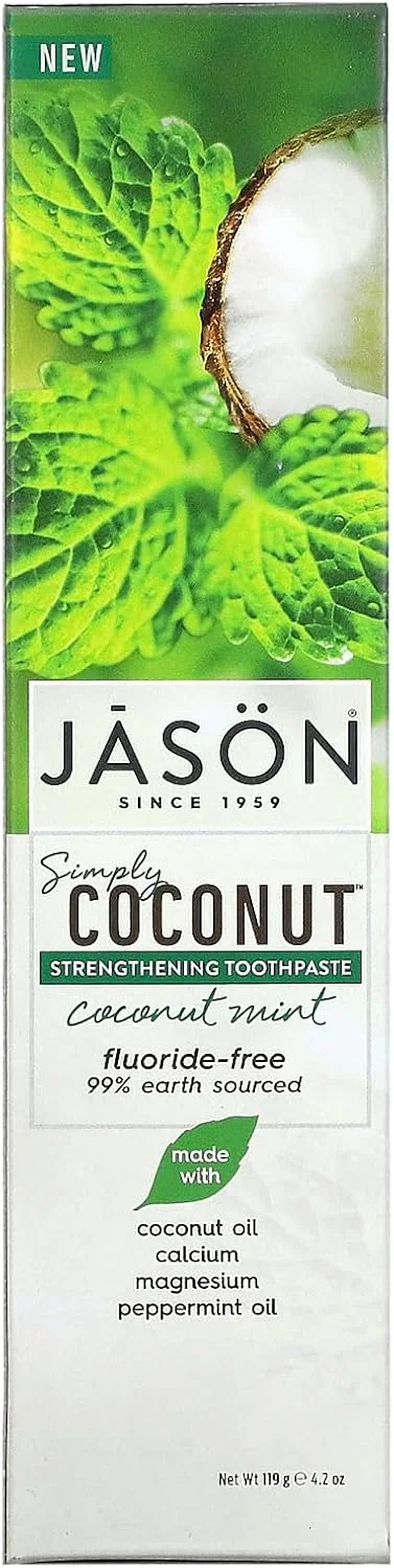 خمیر دندان تقویت کننده نارگیل و نعناع جیسون 119 گرم خمیر دندان تقویت کننده نارگیل و نعناع جیسون 119 گرم