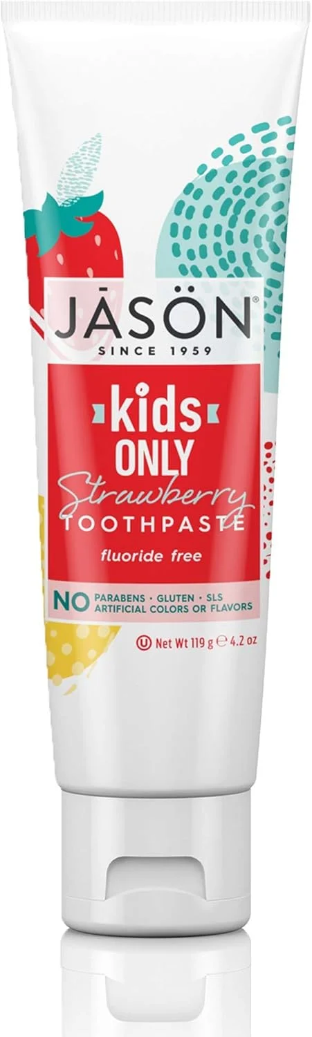خمیر دندان کودکانه جیسون با طعم توت فرنگی، 119 گرم