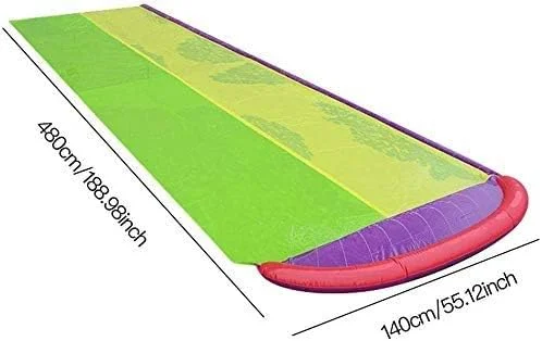 سرزمین بازی سرسره آبی غول پیکر CGG، مرکز بازی سرسره کودکان، سرسره دوتایی با قابلیت پاشش آب و پد ضربه گیر برای بازی های استخر شنا در حیاط خلوت تابستانی کودکان، اسباب بازی های فضای باز با سپر سرزمین بازی سرسره آبی غول پیکر CGG، مرکز بازی سرسره کودکان، سرسره دوتایی با قابلیت پاشش آب و پد ضربه گیر برای بازی های استخر شنا در حیاط خلوت تابستانی کودکان، اسباب بازی های فضای باز با سپر