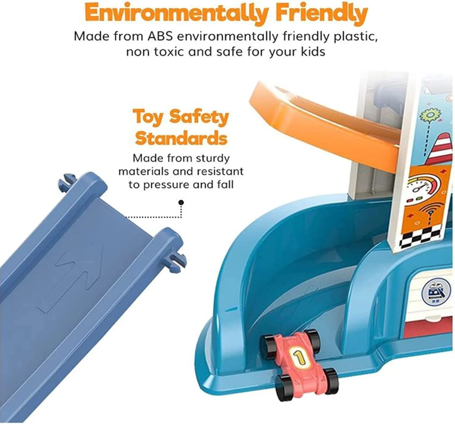 پیست مسابقه ماشین اسباب بازی AM ANNA، اسباب بازی ماشین سرسره ای آموزشی مونته سوری با 6 رمپ و 8 ماشین کوچک، اسباب بازی ماشین مسابقه ای برای کودکان پسر و دختر، پارکینگ برای کودکان نوپا پیست مسابقه ماشین اسباب بازی AM ANNA، اسباب بازی ماشین سرسره ای آموزشی مونته سوری با 6 رمپ و 8 ماشین کوچک، اسباب بازی ماشین مسابقه ای برای کودکان پسر و دختر، پارکینگ برای کودکان نوپا