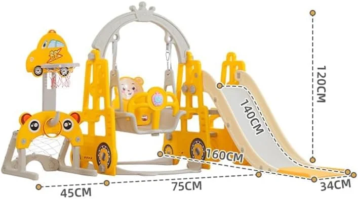 مجموعه سرسره و تاب چند منظوره کودک HAOWINS-PAN، سرسره خانگی سرپوشیده با پهنای زیاد، پارک تفریحی کوچک، اسباب بازی های کودک مجموعه سرسره و تاب چند منظوره کودک HAOWINS-PAN، سرسره خانگی سرپوشیده با پهنای زیاد، پارک تفریحی کوچک، اسباب بازی های کودک