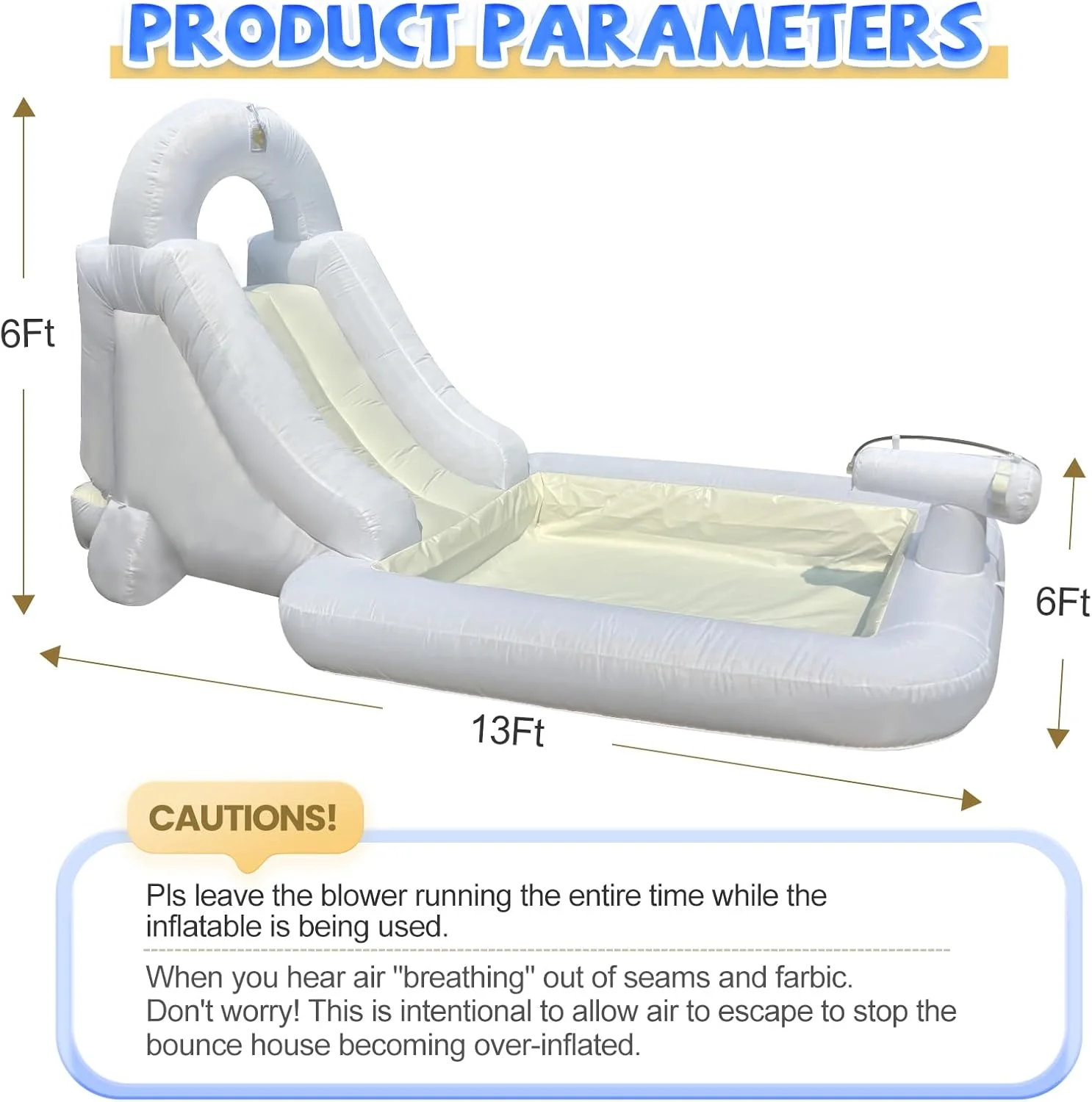 پارک سرسره آبی Eypye با استخر PVC برای نگهداری آب، خانه بادی با دمنده هوا، توپ آبی و دیوار صخره نوردی، سرسره آبی بادی برای حیاط خلوت کودکان، 4 متر طول * 1.8 متر عرض * 1.8 متر ارتفاع پارک سرسره آبی Eypye با استخر PVC برای نگهداری آب، خانه بادی با دمنده هوا، توپ آبی و دیوار صخره نوردی، سرسره آبی بادی برای حیاط خلوت کودکان، 4 متر طول * 1.8 متر عرض * 1.8 متر ارتفاع