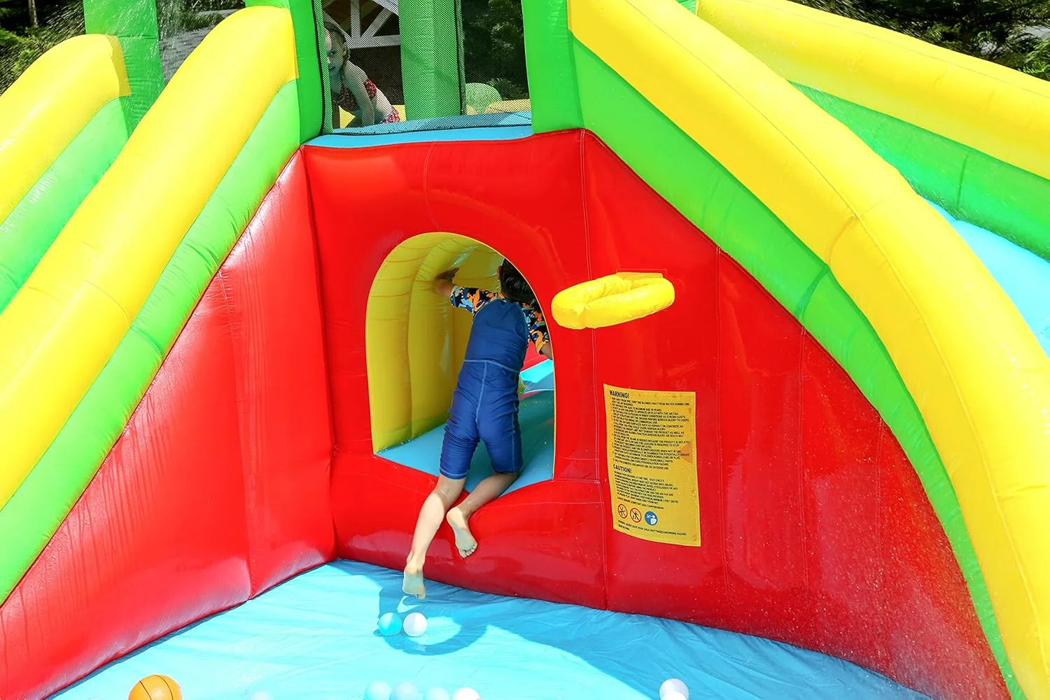 سرسره آبی بادی دوقلو GT-WHEEL برای بازی در فضای باز کودکان - دو برابر سرگرمی (دوقلو با جامپینگ) سرسره آبی بادی دوقلو GT-WHEEL برای بازی در فضای باز کودکان - دو برابر سرگرمی (دوقلو با جامپینگ)