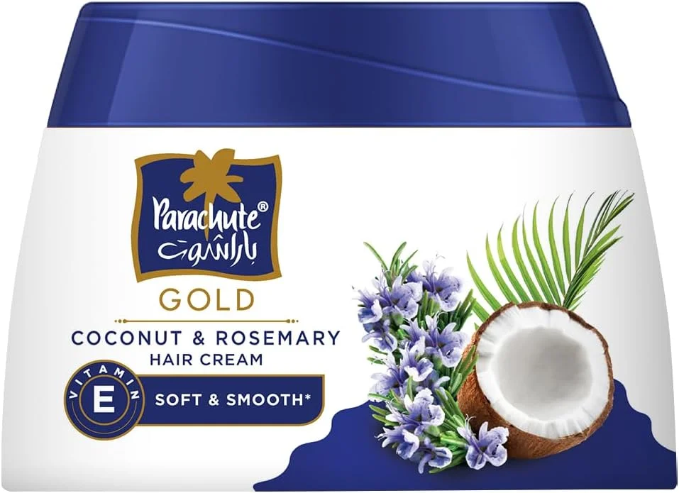 کرم مو پاراشوت گلد رزماری، موهای نرم و لطیف با نارگیل مغذی و رزماری ۱۴۰ میلی لیتر