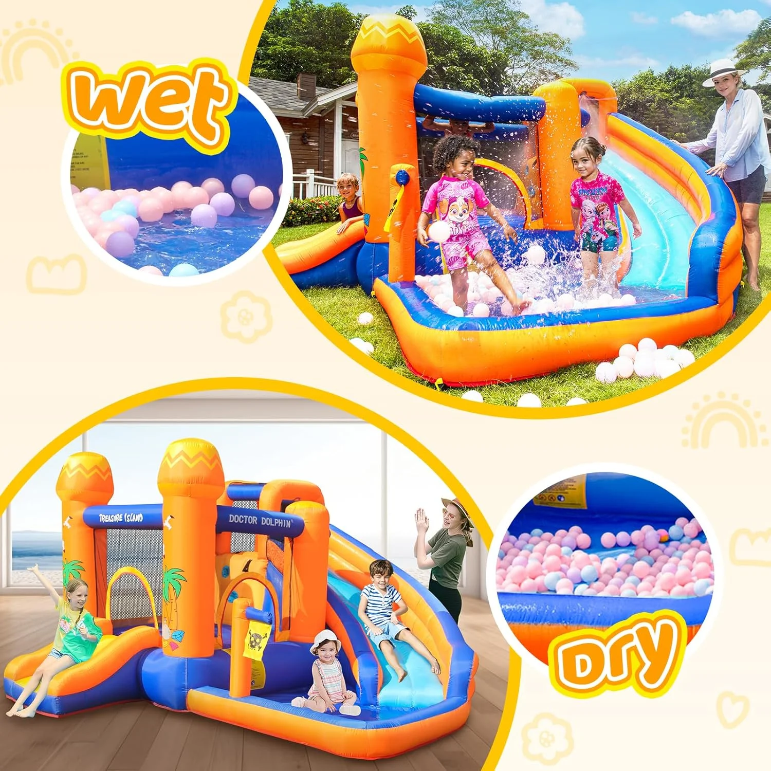 سرسره آبی بادی دکتر دلفین، خانه بادی آبی برای کودکان بزرگ، سرسره های آبی برای حیاط خلوت کودکان، خانه بادی پارک آبی بادی برای بازی های خیس و خشک با استخر سرسره آبی بادی دکتر دلفین، خانه بادی آبی برای کودکان بزرگ، سرسره های آبی برای حیاط خلوت کودکان، خانه بادی پارک آبی بادی برای بازی های خیس و خشک با استخر