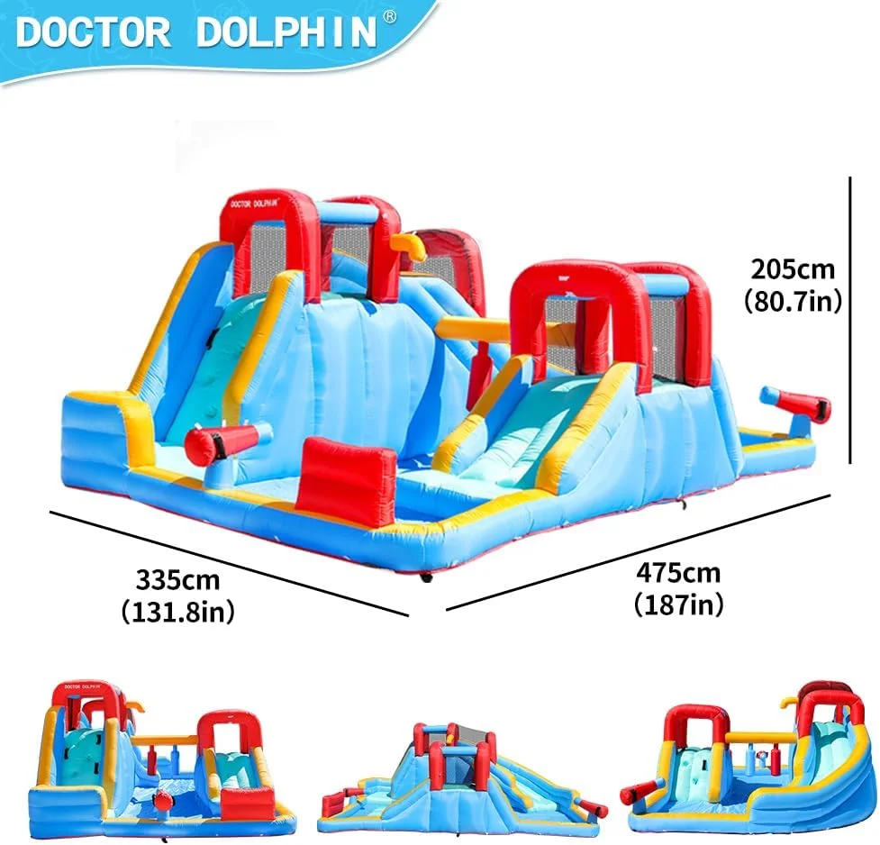 قلعه بادی سرسره دار دکتر دلفین مدل 73033 به همراه دمنده آب و دمنده هوا قلعه بادی سرسره دار دکتر دلفین مدل 73033 به همراه دمنده آب و دمنده هوا