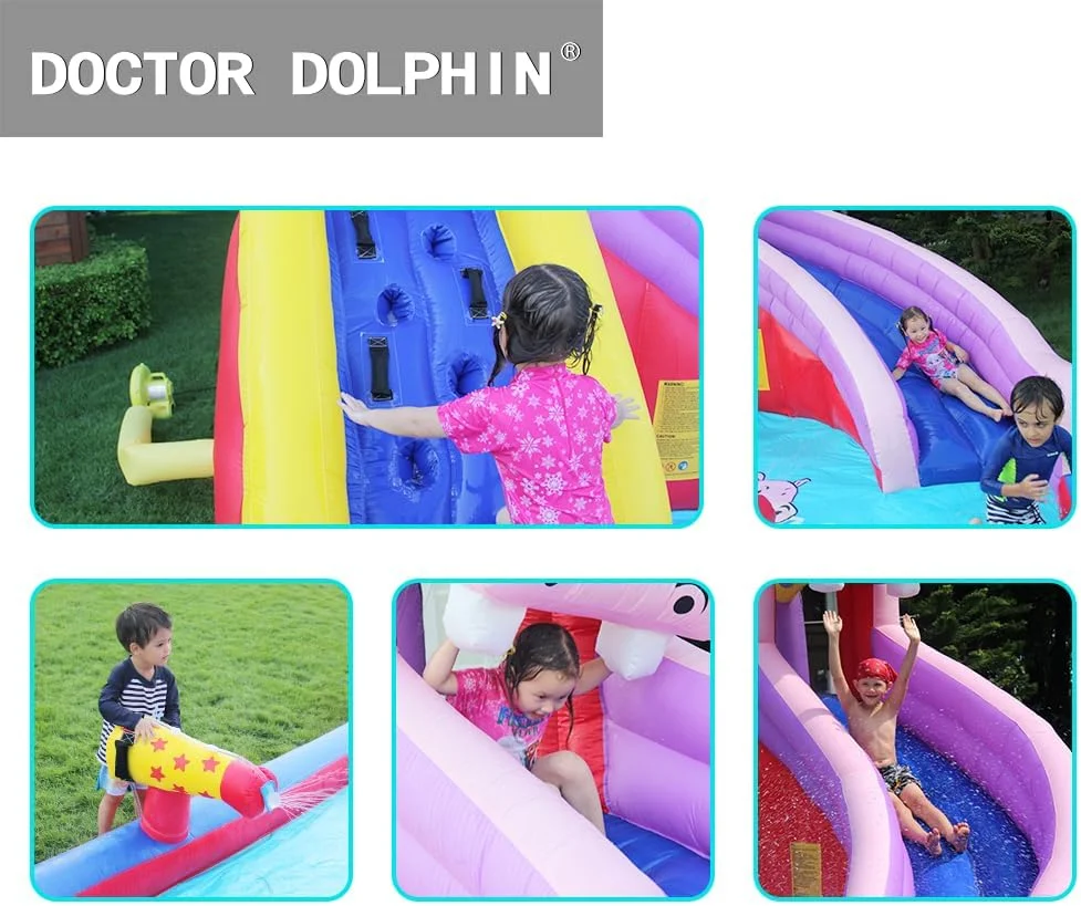 سرسره آبی بادی دکتر دلفین با دمنده، سرسره های آبی بلند برای حیاط خلوت کودکان با دیوار صخره نوردی، خانه بادی کودکان با سرسره، پارک آبی با تم اسب آبی با استخر برای فضای باز سرسره آبی بادی دکتر دلفین با دمنده، سرسره های آبی بلند برای حیاط خلوت کودکان با دیوار صخره نوردی، خانه بادی کودکان با سرسره، پارک آبی با تم اسب آبی با استخر برای فضای باز