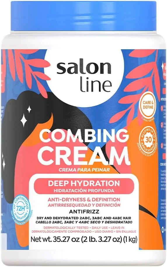 سالن لاین لاین تراتامنت (کرم برای شانه کردن) - هیدراتاسیون پروفوندا 1000 گرم - (مجموعه درمان (کرم شانه) - مرطوب کننده عمیق خالص 1040 میلی لیتر)