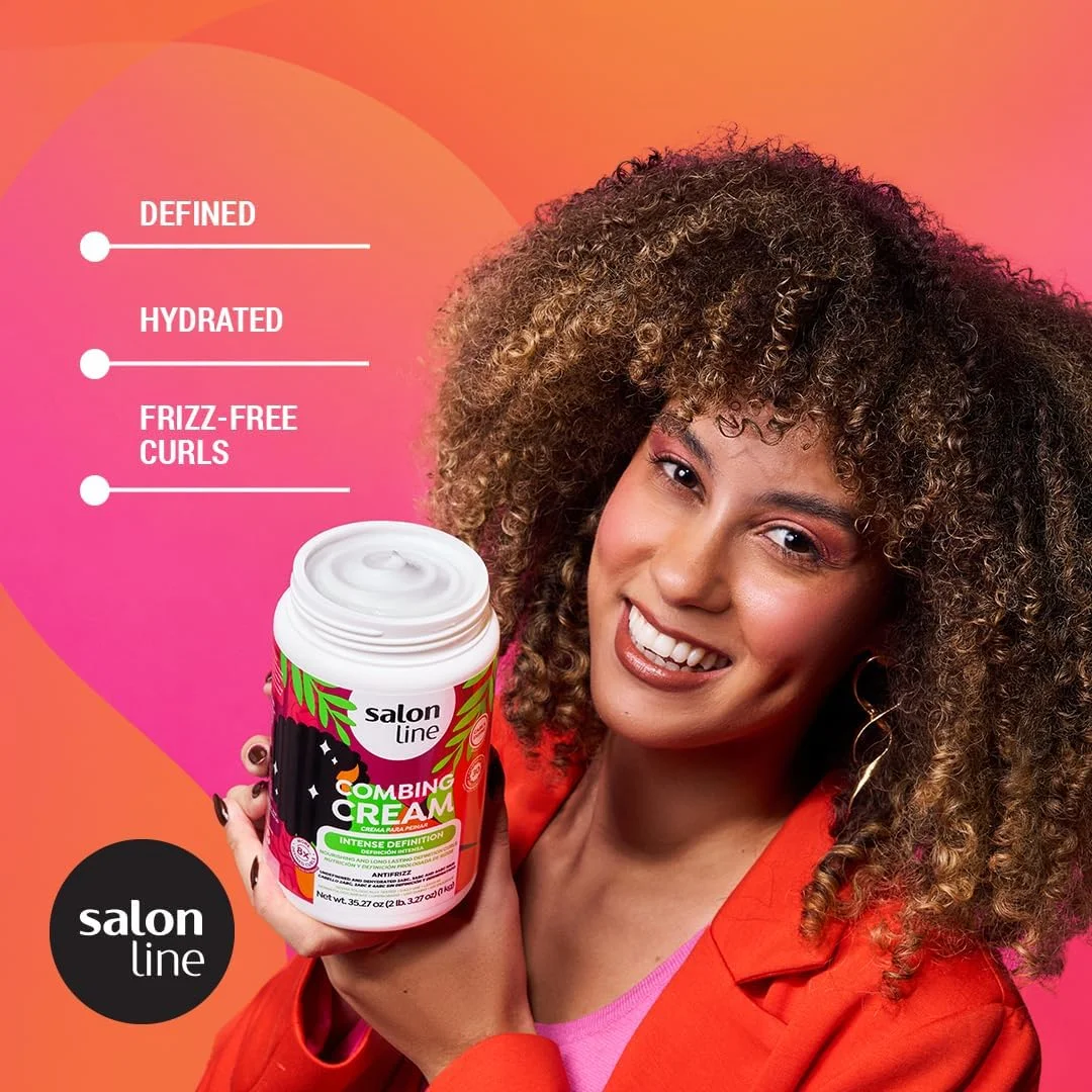 Salon Line Linha Tratamento (کرم برای شانه کردن) - Definicao Intensa 1000 Gr - (مجموعه Treatment (کرم شانه کردن) - تعریف شدید 1000 گرم)