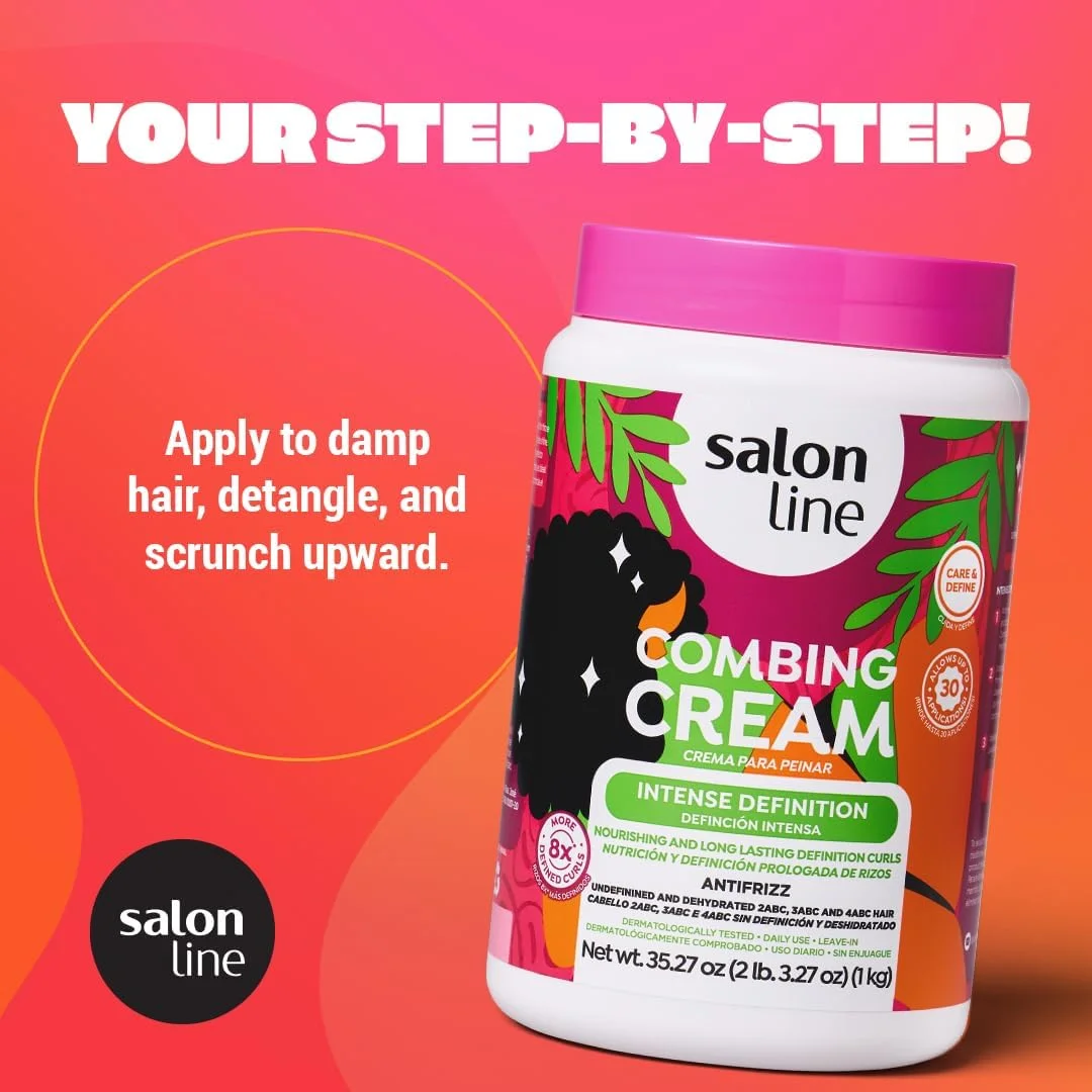 Salon Line Linha Tratamento (کرم برای شانه کردن) - Definicao Intensa 1000 Gr - (مجموعه Treatment (کرم شانه کردن) - تعریف شدید 1000 گرم)