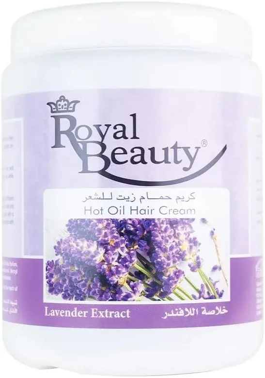 کرم موی روغن داغ رویال بیوتی با عصاره اسطوخودوس، نرم کننده و ترمیم کننده مو، غنی شده با مواد طبیعی، 1000 میلی لیتر