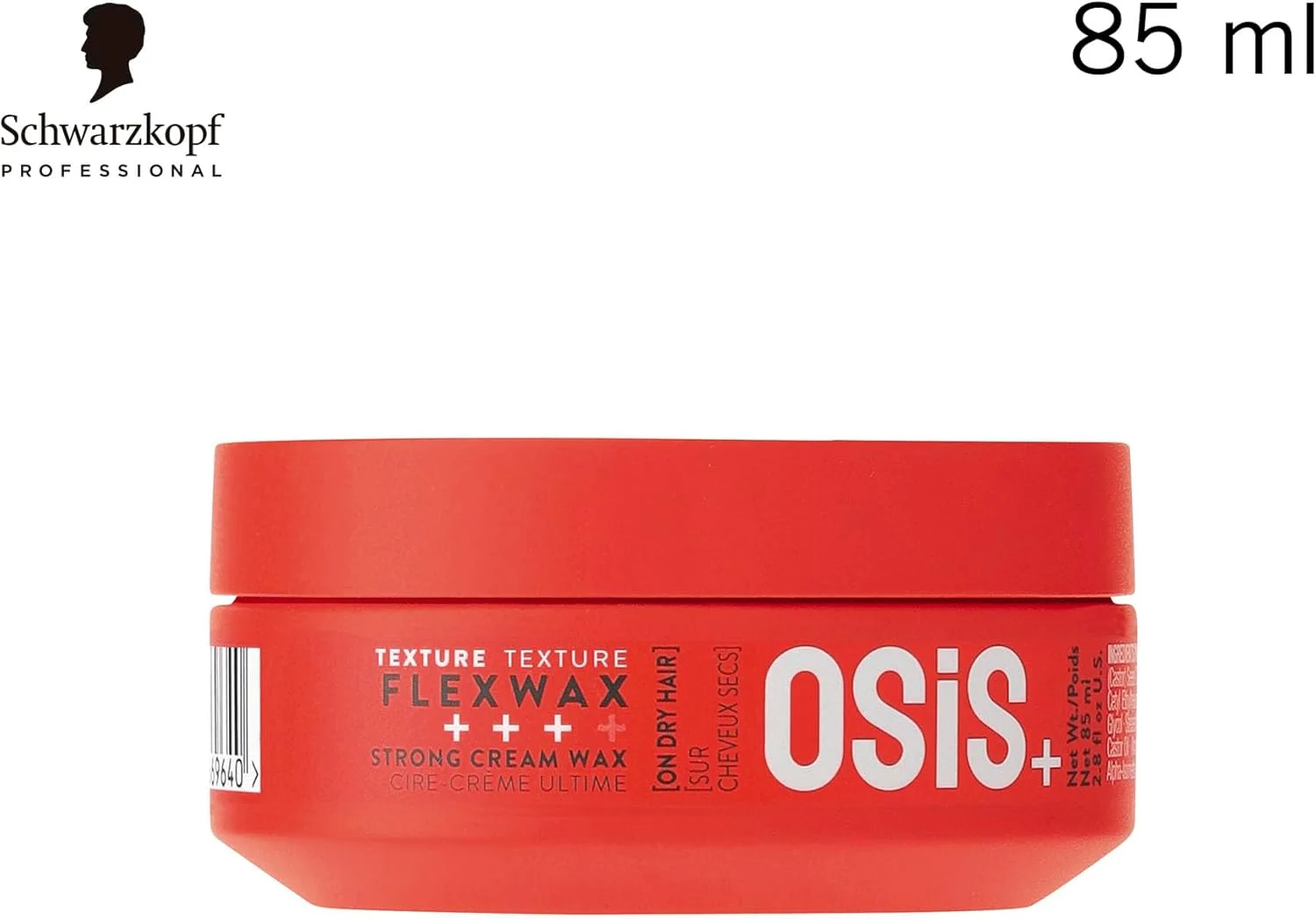 کرم واکس حالت دهنده موی قوی شوارتسکف پروفشنال OSiS+ Flexwax | ایجاد کننده چسبندگی و درخشش طبیعی | استفاده و شستشوی آسان | نگهدارنده متوسط | پوشش مات با حجم | مناسب برای انواع مو |