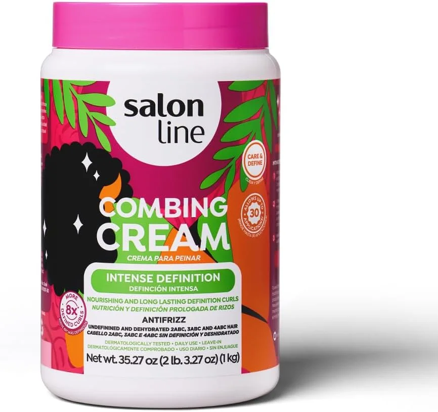 Salon Line Linha Tratamento (کرم برای شانه کردن) - Definicao Intensa 1000 Gr - (مجموعه Treatment (کرم شانه کردن) - تعریف شدید 1000 گرم)