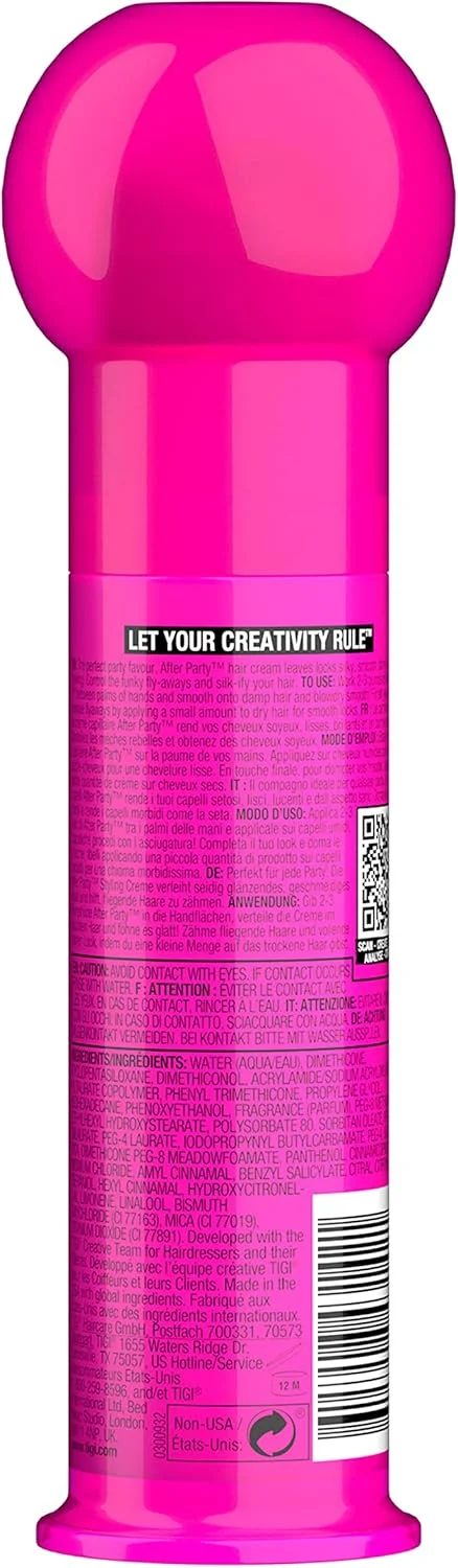 کرم نرم کننده مو تی جی آی بد هد افتر پارتی برای موهای ابریشمی و براق 100 میلی لیتر