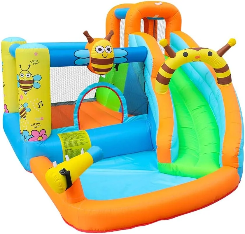 قلعه بادی X IANGYU با استخر آب، پد پرش و سرسره آبی زنبوری مناسب استفاده خانگی قلعه بادی X IANGYU با استخر آب، پد پرش و سرسره آبی زنبوری مناسب استفاده خانگی