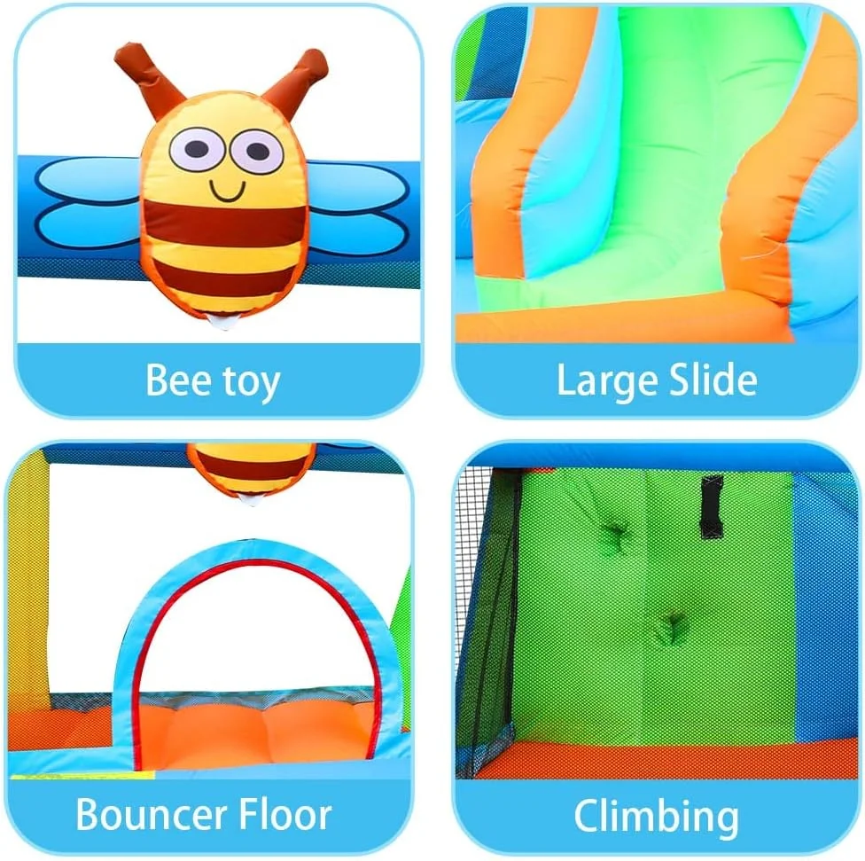 قلعه بادی X IANGYU با استخر آب، پد پرش و سرسره آبی زنبوری مناسب استفاده خانگی قلعه بادی X IANGYU با استخر آب، پد پرش و سرسره آبی زنبوری مناسب استفاده خانگی