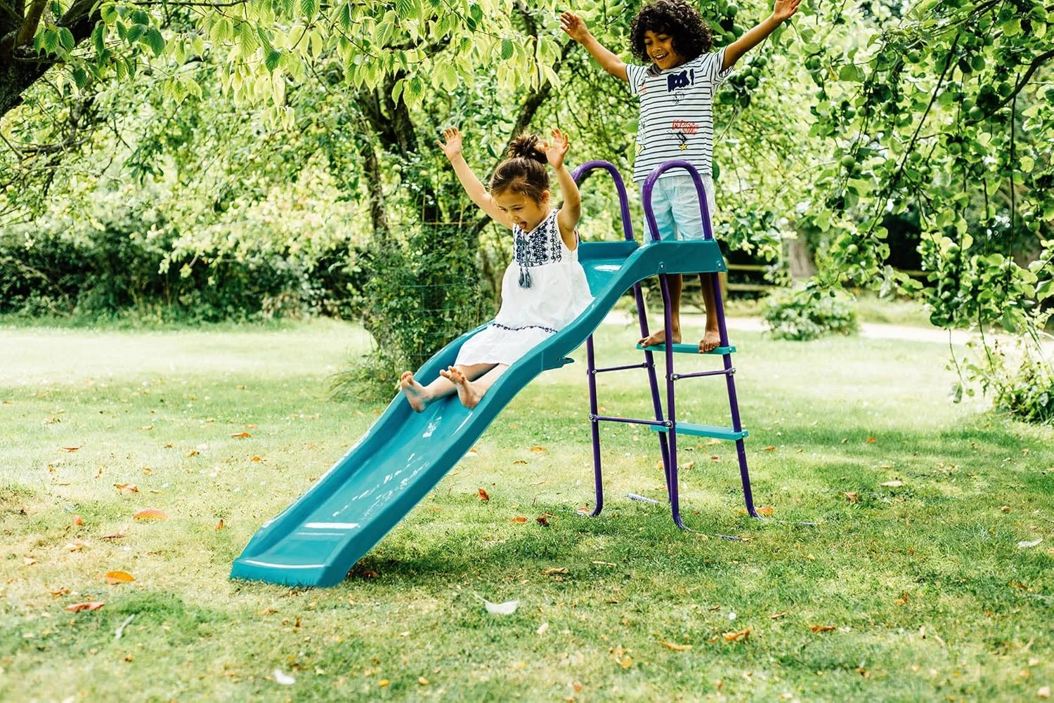 سرسره و نردبان صعود 6 فوتی مستقل کودکان Plum Play Haumea - مناسب برای کودکان 3 سال به بالا و حداکثر وزن 50 کیلوگرم سرسره و نردبان صعود 6 فوتی مستقل کودکان Plum Play Haumea - مناسب برای کودکان 3 سال به بالا و حداکثر وزن 50 کیلوگرم