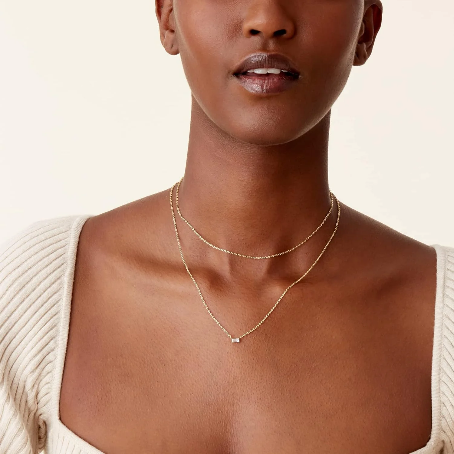 گردنبندهای لایه ای با روکش طلای 14 عیار PAVOI | گردنبند آویز با طراحی شیک و مینیمالیستی | آویزهای پروانه، قلب، نیلوفر، چشم نظر، صلیب برای زنان، روکش طلا، زیرکونیا مکعبی